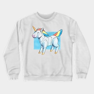 unicorn robot Crewneck Sweatshirt